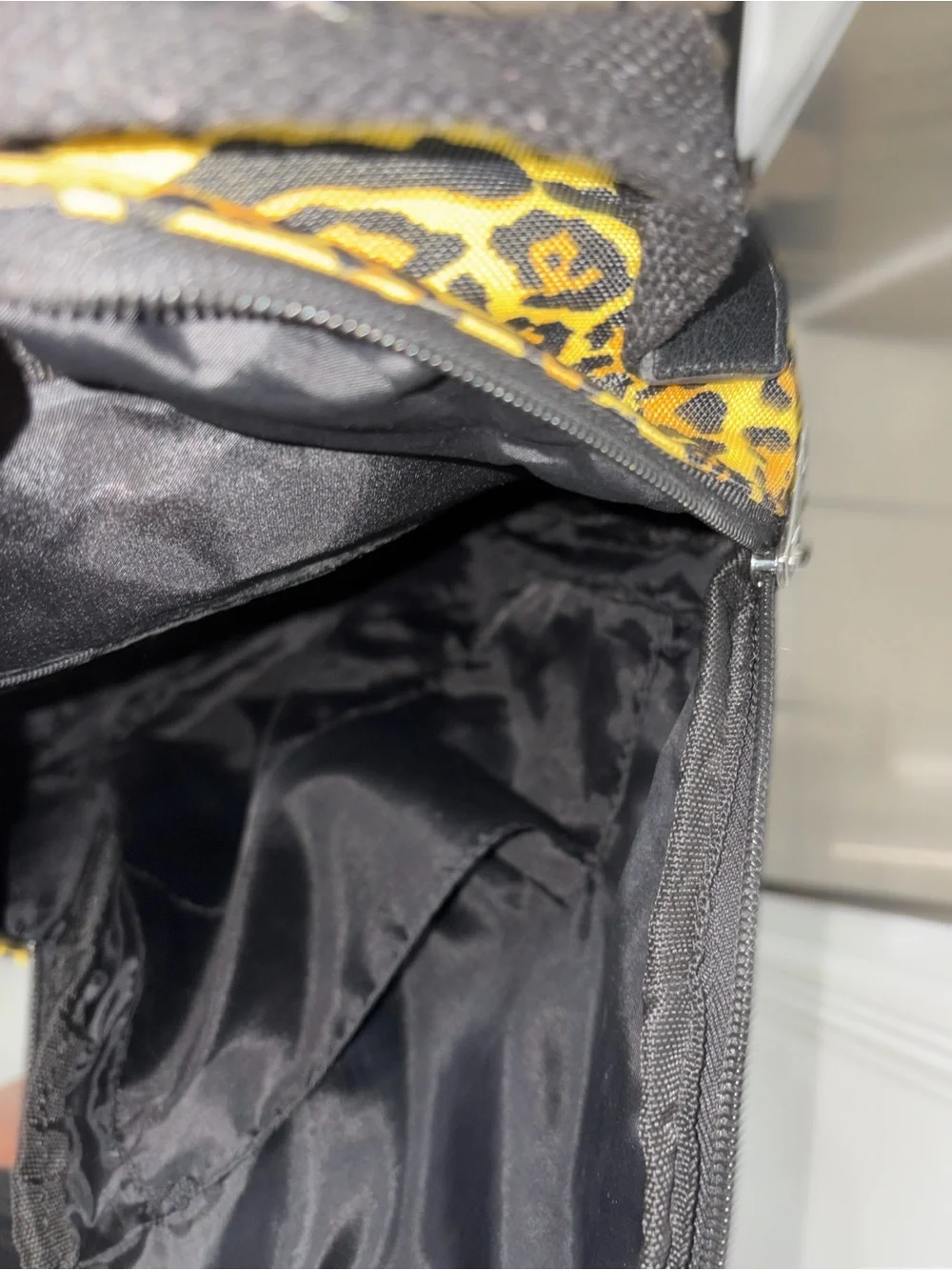 Yellow Leopard Print Backpack